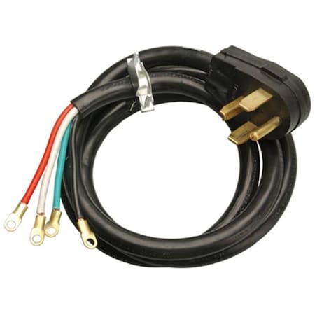 Master Electronics Master Electrician 09156ME 10-4 Black Dryer Cord - 6 ft. 577756
